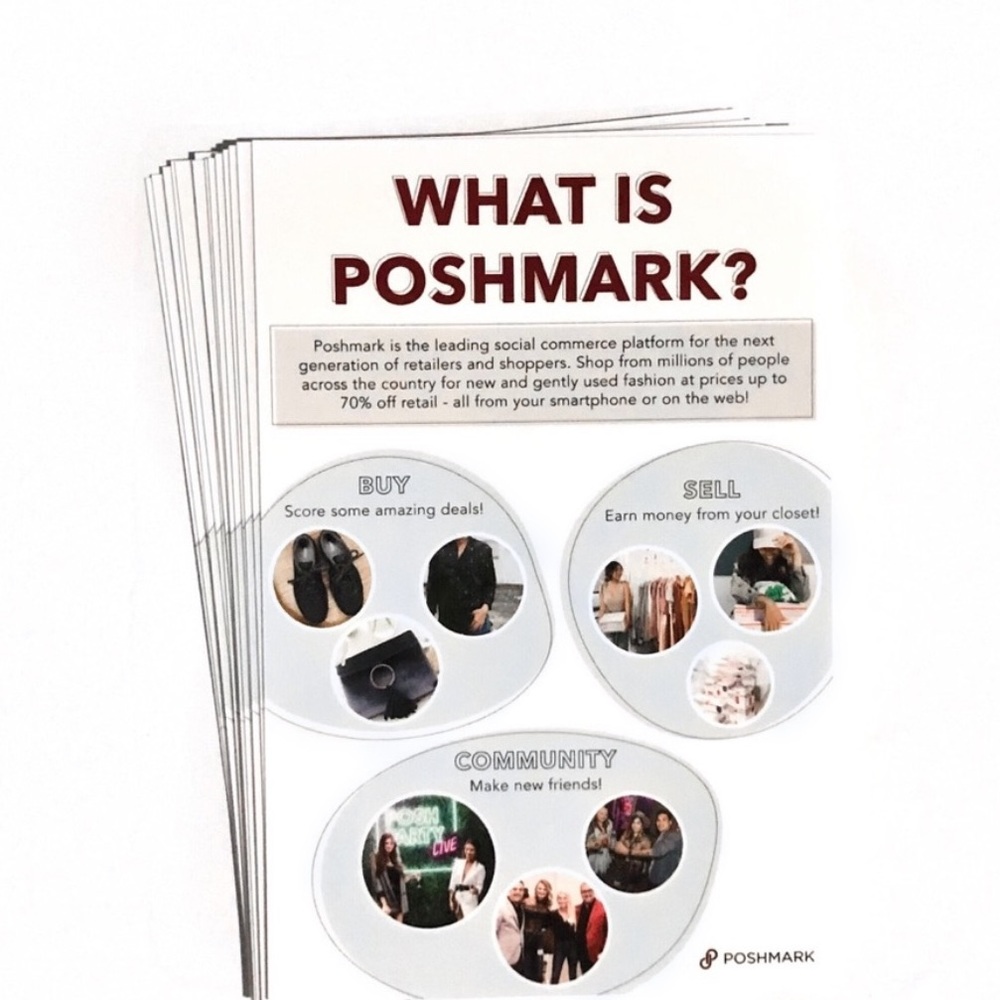 Set of 40 Poshmark seller cards